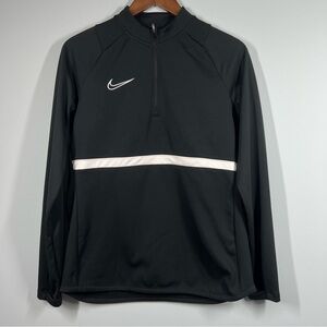 Nike Women's Academy 21 Drill Top Size M Sweatshirt 1/4 Zip Thumb Loop 110824